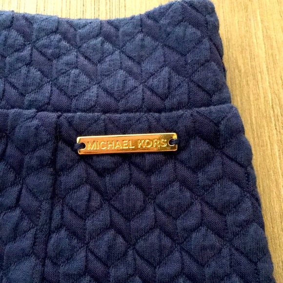 EUC Michael Kors Navy Front Slit Pencil Skirt - Picture 2 of 7